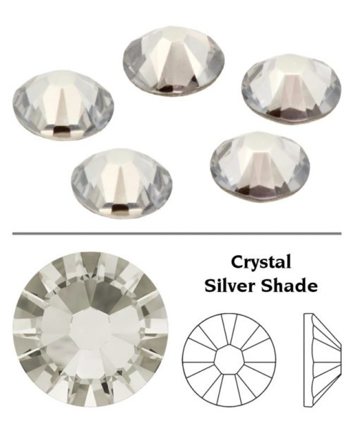 SW Crystal Rhinestones Silver Shade (SSHA) SS3