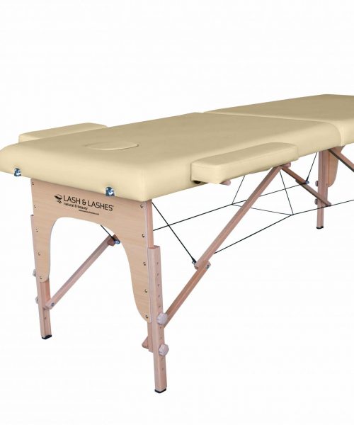 Standard Foldable Massage Table with 2 compartments, Beige