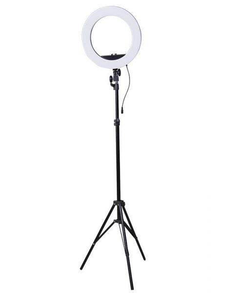 Professional circle shaped lamp for eyelash designers with Led 45 cm