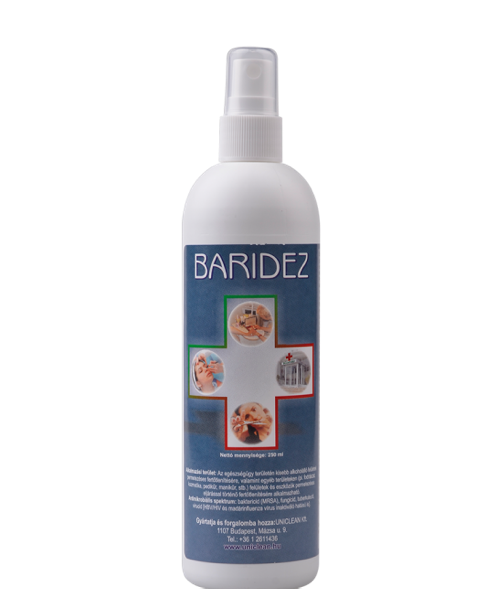 Baridez spray, eszköz és felület fertőtlenítőszer 250ml.