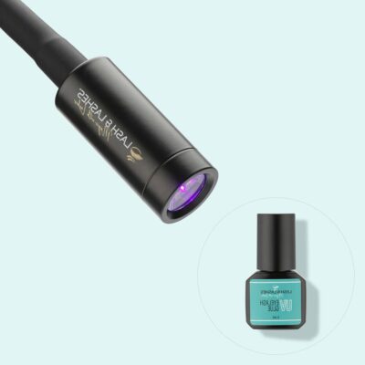 UV / LED Lámpa + UV / LED Clear Szempillaragasztó 5 ml.