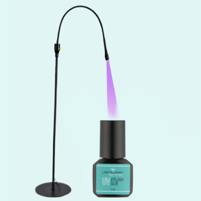 UV / LED Lámpa Állítható Fényerővel és Fókusszal + UV / LED Szempillaragasztó 3ml.