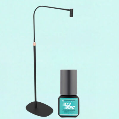 Forgatható Fejű UV / LED Lámpa Állítható Fényerővel és Fókusszal + 03 Sec UV/LED Szempillaragasztó 3g.