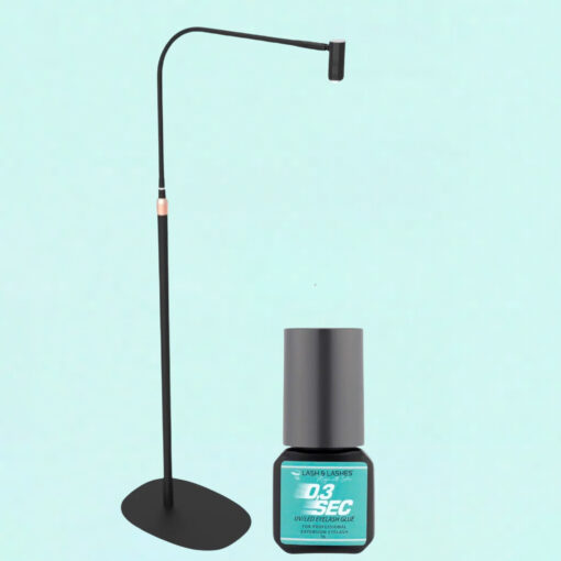 Forgatható Fejű UV / LED Lámpa Állítható Fényerővel és Fókusszal + 03 Sec UV/LED Szempillaragasztó 3g.