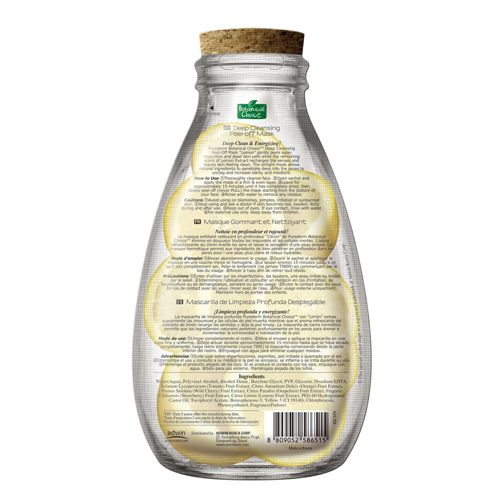 Botanical Choice™ Citromos Mélytisztító Lehúzható Maszk