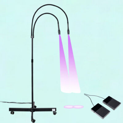 Duplafejes UV / LED Lámpa Állítható Fókusszal