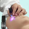 Csipeszes UV/LED Lámpa + Back-To Black UV/LED Fekete Szempillaragasztó 3g