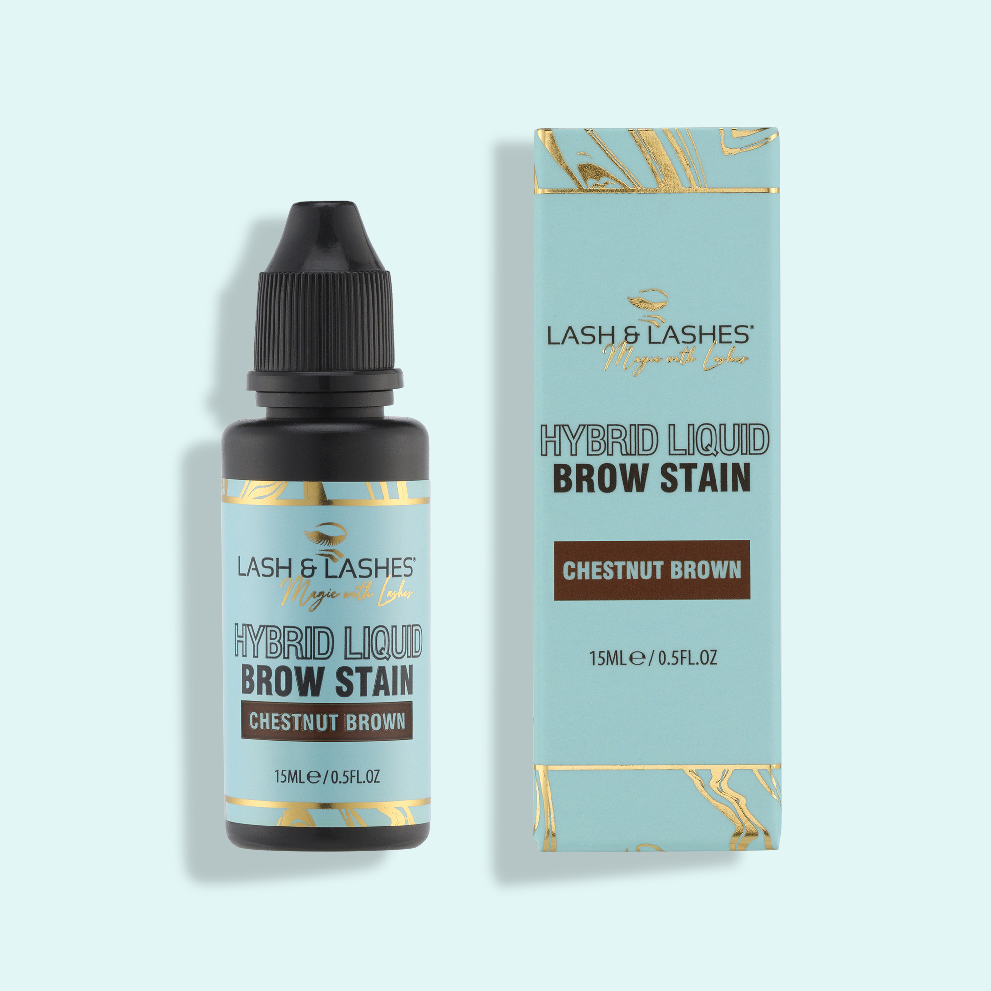 Hibrid Szemöldökfesték – Gesztenyebarna (Chestnut Brown) – 15 ml